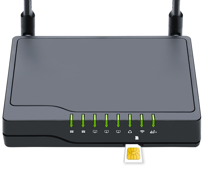 FWR7102 VoIP路由器支持4G-LTE卡，即插即用